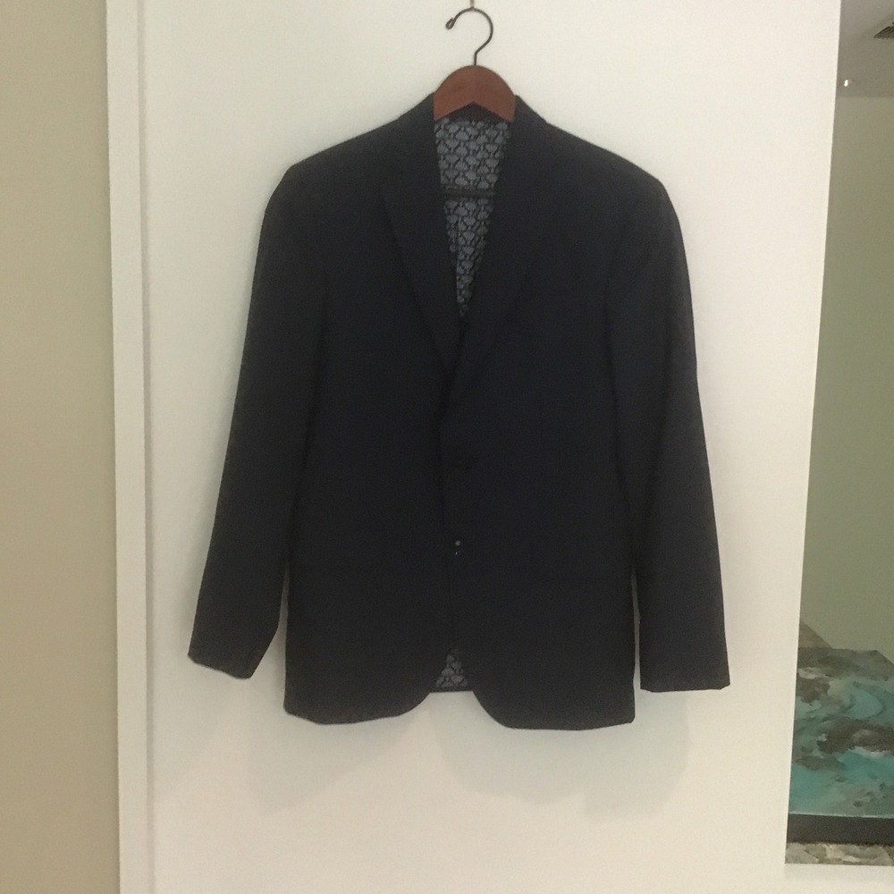 Ted Baker London Endurance Jay CT Navy Blue Wool Suit Jacket Blazer Mens 38S